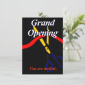 オープン進水のパーティーのリボンの切断 招待状 (スタンド正面)