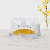 オープン顔ホワイ考えるトデイジーの悔やみや弔慰 カード (黄色い花)