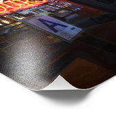 オープン24時間ネオンディーナーサインニューヨークシティNYC フォトプリント            (角)