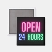 オープン24時間冷蔵庫 マグネット (正面/裏面)