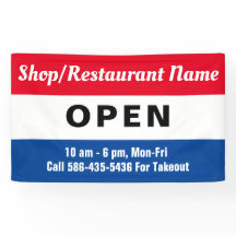 オープン·サイン、ビジネス名、時間のカスタム