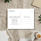 オープン+バー+フォト+お得な+結婚式+Save+the+Date 案内ポストカード