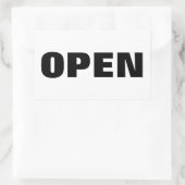 オープン 長方形シール (バッグ)