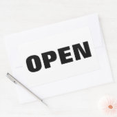 オープン 長方形シール (封筒)