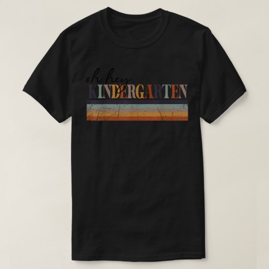 オーヘイ幼稚園レトロヴィンテージ新学期 Tシャツ (デザイン正面)