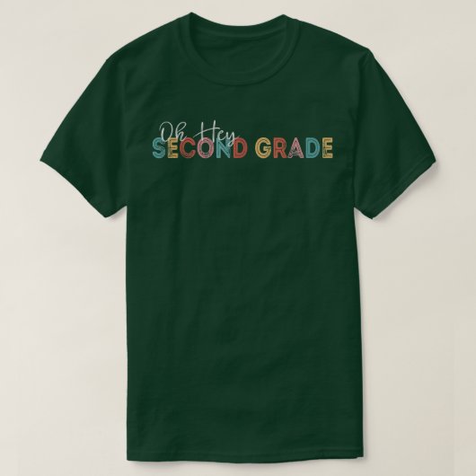 オーヘイ2年生新学期レトロヴィンタ Tシャツ (デザイン正面)