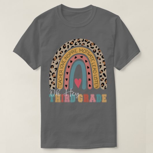 オーヘイ3年生新学期レインボープレム Tシャツ (デザイン正面)