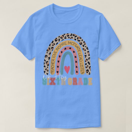オーヘイ6年生先生新学期雨 Tシャツ (デザイン正面)