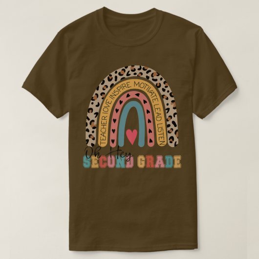 オーヘー2年生新学期レインボープレ Tシャツ (デザイン正面)