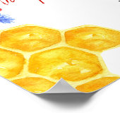 オーベイビーイエロービーフローラベビーシャワーへようこそ ポスター (角)