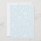 オーベイビーブルーカウボーイ デザートベイビーシャワー招待状 招待状 (裏面)