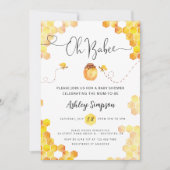 オーベイビーベイビーシャワー招待状 招待状 (正面)