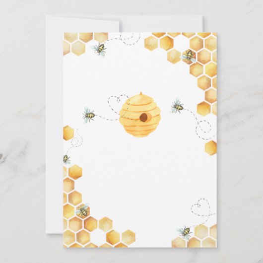 オーベイビーベイビーシャワー招待状 招待状 (裏面)