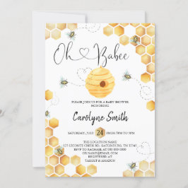 オーベイビーベイビーシャワー招待状 招待状