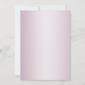 オーベイビー！カリグラフィーオンブレーローズピンクストライプス 招待状 (裏面)