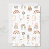 オーベイビー ボーホー クローズ ベイビー シャワー インビテーション (裏面)