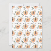 オーベイビー ミニマリスト パンプキン ベイビー シャワー 招待状 (裏面)