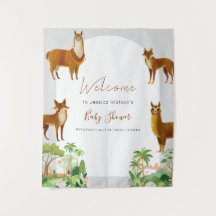 オーベイビー ヴィンテージ デザート ラマ コヨーテ ベイビー シャワー