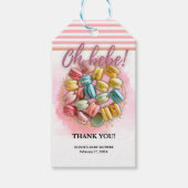 オーベパティシフランスのリー赤ちゃんシャワー ギフトタグ (正面)