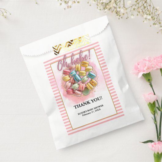 オーベパティシフランスのリー赤ちゃんシャワー フェイバーバッグ (封をした状態)