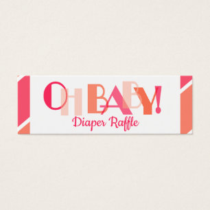 オーベビーガールコーラルモダンタイポグラフィおむつラッフル