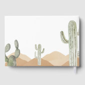 オーベビーガール砂漠の赤ちゃんシャワー南西ボホ ゲストブック (裏面)