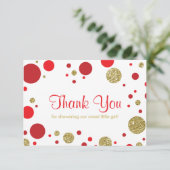 オーベビーガール、サンキューカード、フェイクグリッター サンキューカード (スタンド正面)