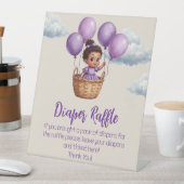 オーベビーシャワーパープル 台座サイン (インサイチュ)