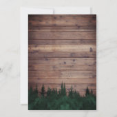 オーベビーシャワーフォレ素朴ストリス 招待状 (裏面)