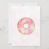 オーベビードーナツテーマベビーシャワー 招待状 (裏面)