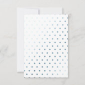 オーベビーブルーフォイルベビーシャワー招待状 招待状 (裏面)