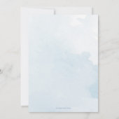 オーベビーブルーボホーボーイベビーシャワー招待状 招待状 (裏面)