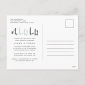 オーベビーモダンツコンテンポラリーインベビーシャワー シーズンポストカード (裏面)