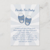 オーベビー |ベビーシューズほこりっぽいブルーボーイブックリクエスト エンクロージャーカード (正面)