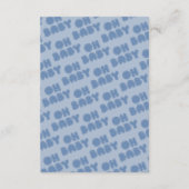 オーベビー |ベビーシューズほこりっぽいブルーボーイブックリクエスト エンクロージャーカード (裏面)