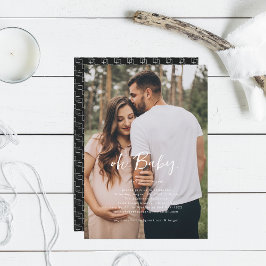 オーベビー |写真シンプル赤ちゃんシャワー 招待状