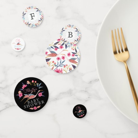 オーベビー | ChicフローラBotanical Storkベビーシャワー コンフェッティ (グループ)