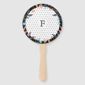 オーベビー | ChicフローラBotanical Storkベビーシャワー ハンドファン (裏面)