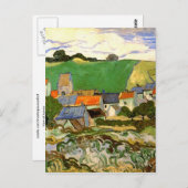 オーベルスの風景 (F799) ヴァン・ゴッホの美術 ポストカード (正面/裏面)