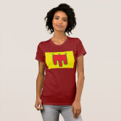 オーベルニュ山地の旗のTシャツ Tシャツ (正面フル)