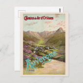 オーベルニュ・フランスヴィンテージのポスター1898 ポストカード (正面/裏面)