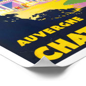 オーベルニュ・フランスヴィンテージ旅行ポスター ポスター (角)