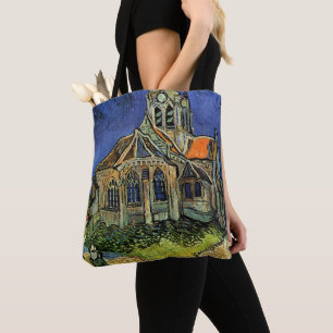 オーベル=シュル=オワーズの教会(Vincent van Gogh) トートバッグ