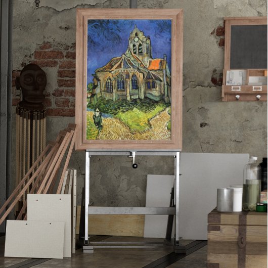 オーベル＝シュル＝オワーズの教会（Vincent van Gogh） ポスター