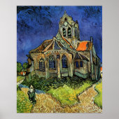 オーベル＝シュル＝オワーズの教会（Vincent van Gogh） ポスター (正面)