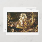 オーベロンとティターニアの和解， 1847 ポストカード (正面/裏面)