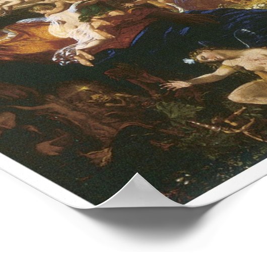 オーベロンとティターニアの調停, 1847 ポスター (角)