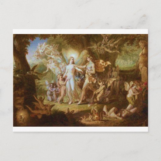 オーベロン及びチタニア ポストカード (正面)