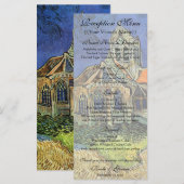 オーベールの教会 ヴィンセント・ヴァン・ゴッホ 結婚式 メニュー (正面/裏面)