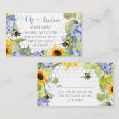 オーベー(昆虫)マルハナバチひまわりベビーおむつラッフル 名刺 (正面/裏面)